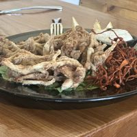 Mushroom Sampler. Before pic  at Julia's Vegetarian Restaurant in Pacific Grove