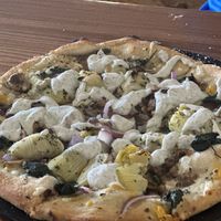 California Pizza.    at Julia's Vegetarian Restaurant in Pacific Grove