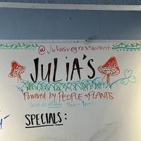   at Julia's Vegetarian Restaurant in Pacific Grove