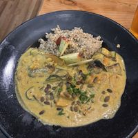 Yellow Curry  at Julia's Vegetarian Restaurant in Pacific Grove