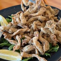 Fried mushrooms at Julia's Vegetarian Restaurant in Pacific Grove