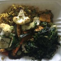 Roasted Garlic Vegetable Entree  at Julia's Vegetarian Restaurant in Pacific Grove