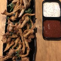 Oyster mushrooms  at Julia's Vegetarian Restaurant in Pacific Grove