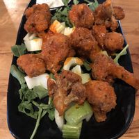BBQ Cauliflower wings at Julia's Vegetarian Restaurant in Pacific Grove