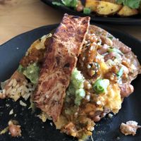 Vegan bacon at Julia's Vegetarian Restaurant in Pacific Grove