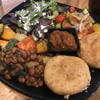 DIY Arepas at Julia's Vegetarian Restaurant in Pacific Grove