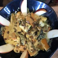 Coconut curry A FAVORITE  at Julia's Vegetarian Restaurant in Pacific Grove
