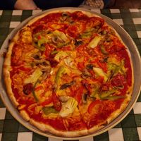 Vegan pizza at Paco's in Perth