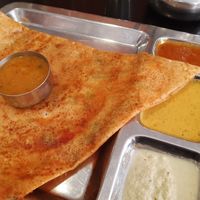 Dosa cara (with potato filling) at Arya Bhavan in Paris