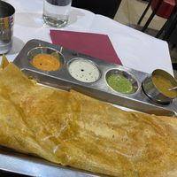 Dosa with vegi’s   at Arya Bhavan in Paris