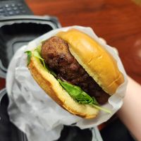 Jerk chickpea burger at The Land of Kush in Baltimore