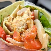 Vegan Crab cake Wrap 🌯 at The Land of Kush in Baltimore