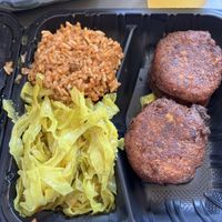 Loved these crab cakes! Coconut curry cabbage was phenomenal.  at The Land of Kush in Baltimore