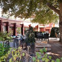 Outdoor seating at Du Parc Elements in Baden