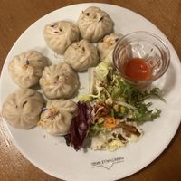 Nepalese Momo dumplings  at Markthalle in Basel
