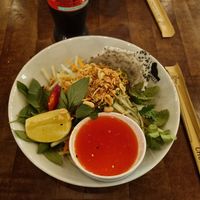 Vegan papaya salad from the vietnamese food stall at Markthalle in Basel