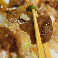 Soja estilo no-pollo con verduras at Sakura V in Lanzarote