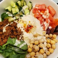 Mediterranean bowl at Cafe Arabella in Lititz