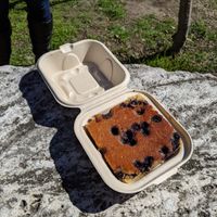 Blueberry cornbread. at Bouldin Creek Cafe in Austin