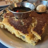 Blueberry cornbread  at Bouldin Creek Cafe in Austin