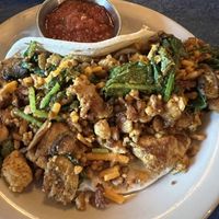 Neal taco with tofu  at Bouldin Creek Cafe in Austin