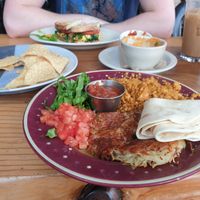 Breakfast plate at Bouldin Creek Cafe in Austin