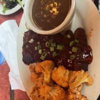 Vegan BBQ plate  at Bouldin Creek Cafe in Austin
