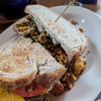 Breakfast scramwhich (vegan) at Bouldin Creek Cafe in Austin