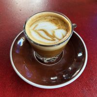 Oat milk cortado   at Bouldin Creek Cafe in Austin