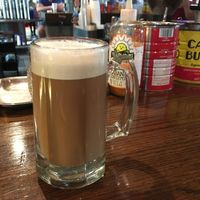 Soya cafe au lait at Bouldin Creek Cafe in Austin