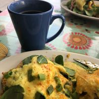 Vegan Renedict, A+ at Bouldin Creek Cafe in Austin