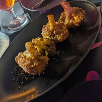 Cauliflower drumsticks (8.5€) we thought too small portion at Guakame Street Food in Valencia