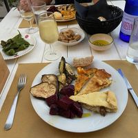 the dinner we got assembled at our first stay at Buò  in Bari