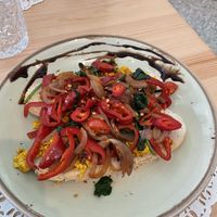 Scrambled tofu spicy  - nice but a tiny bit dry  at Nudie Foodie in Athens