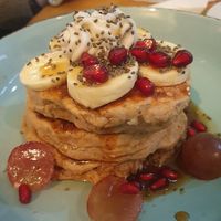 Tortitas de plátano at Nudie Foodie in Athens