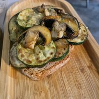 Tosta de verduras a la plancha  at María Tapas in Ourense