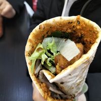 Falafel lahmacun at Oses Cig Köfte in Mannheim