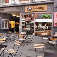 Seating at Amorino in Basel