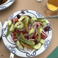 Seasonal and really fresh Greek salad  at Τo Ρaxati in Kefalonia