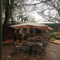 Entrance to the inside dining area! at Casa de Luz in Austin