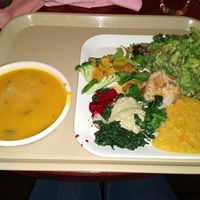 Soup, salad and 4 other dishes at Casa de Luz in Austin