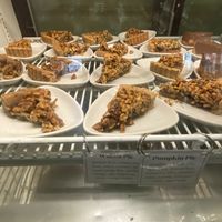 Pecan, walnut pie at Casa de Luz in Austin