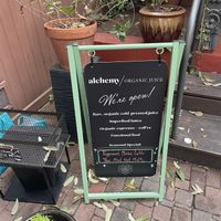 Coffee, tea, juice center  at Casa de Luz in Austin