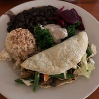 Tacos...my fav at Casa de Luz in Austin