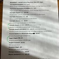 Vegan breakfast items  at Radcliffes Cafe Bar in Morpeth
