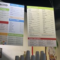 The whole menu  at Cafecito - Loop in Chicago