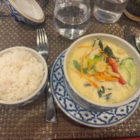Curry and rice  at Khon Kaen Thai in Evian-les-bains