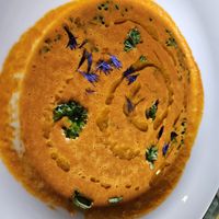 Tomatensuppe at Bergrestaurant Bieleboh in Beiersdorf