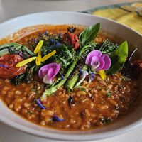 Tomatenrisotto at Bergrestaurant Bieleboh in Beiersdorf