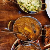 Egg plant curry at Sunny's Indian Restaurant in La Fortuna